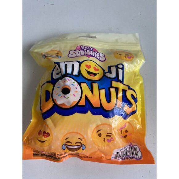 Silly Squishies Emoji Donut Squishy Foam Collectible Toy Sensory Slow Rising NEW - Picture 6 of 13